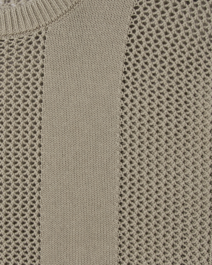 Obey Crochet Sweater - London Fog