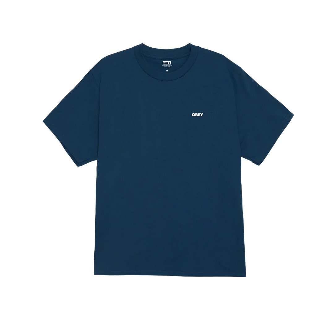 Obey Visual Studios Flower Tee - Harbor Blue