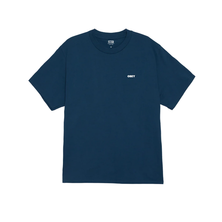 Obey Visual Studios Flower Tee - Harbor Blue