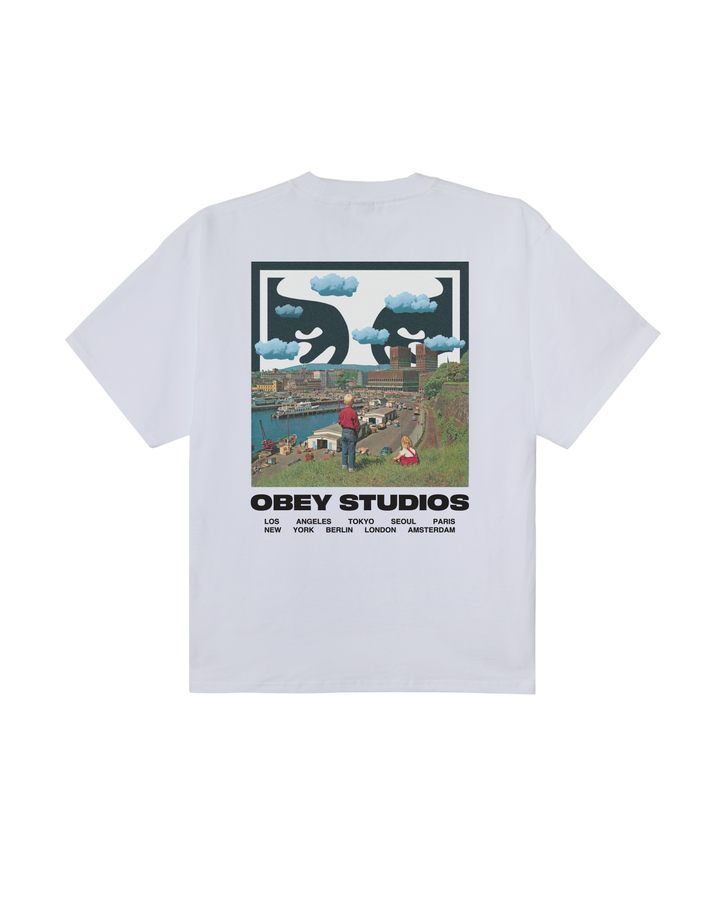 Obey Sky Face Tee - White
