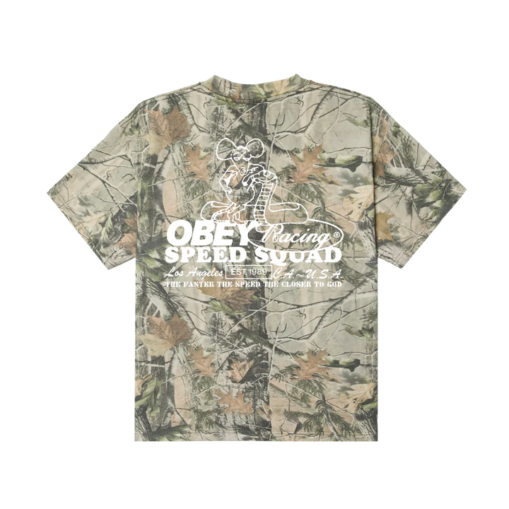 Obey Speed Squad Tee - Leaf Camo