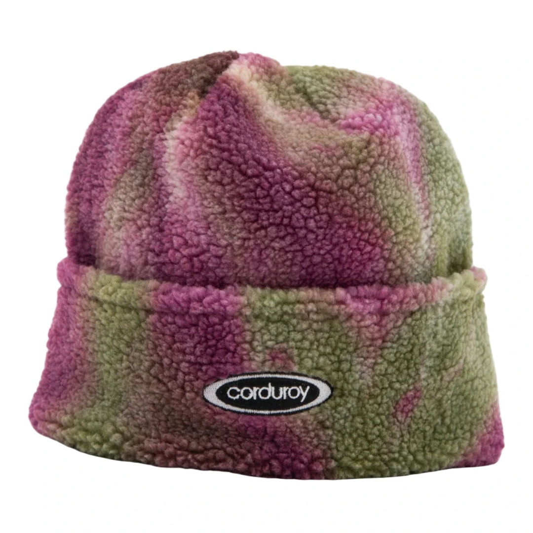 Corduroy Fleece Beanie - Tie Dye