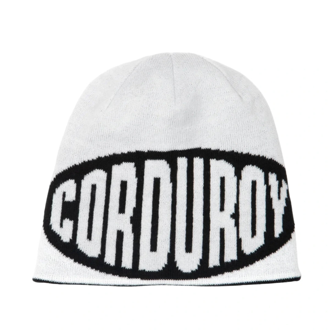 Corduroy No Regrets Reversible Skully - Black