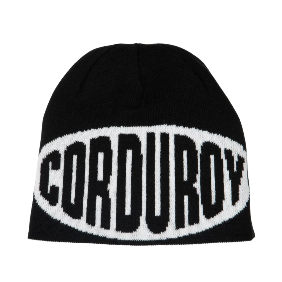 Corduroy No Regrets Reversible Skully - White