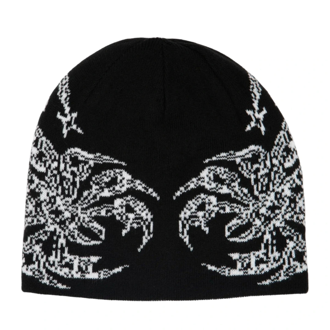 Corduroy No Regrets Reversible Skully - Black