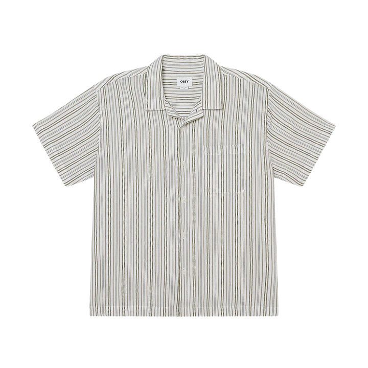 Obey Evans Woven - Moss Green Multi