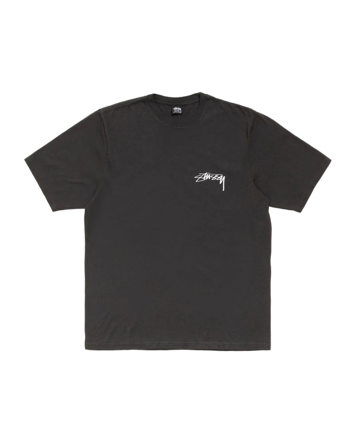 Stussy Skate Stack Pig. Dyed Tee - Faded Black