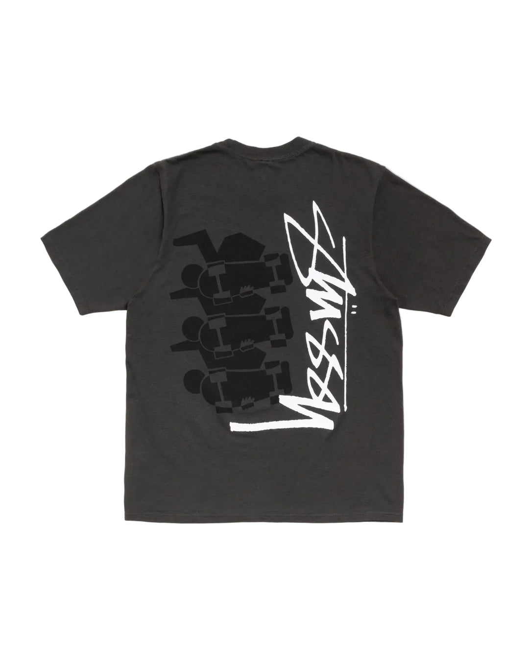Stussy Skate Stack Pig. Dyed Tee - Faded Black