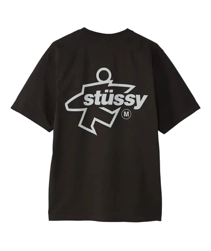 Stussy Surf Size Pigment Dyed Tee - Faded Black