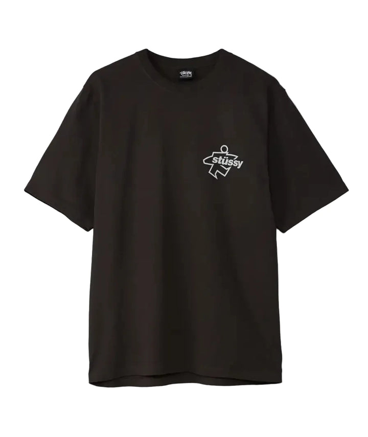 Stussy Surf Size Pigment Dyed Tee - Faded Black