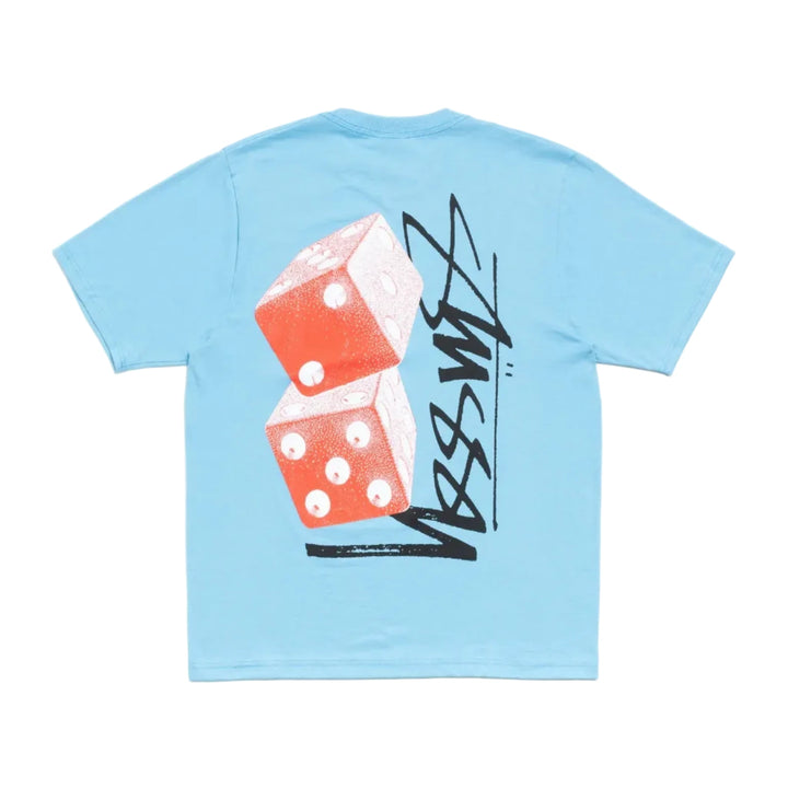Stussy Tall Dice Tee - Sky Blue