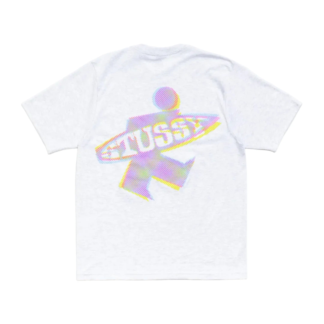 Stussy Dot Surf Tee - Ash Heather
