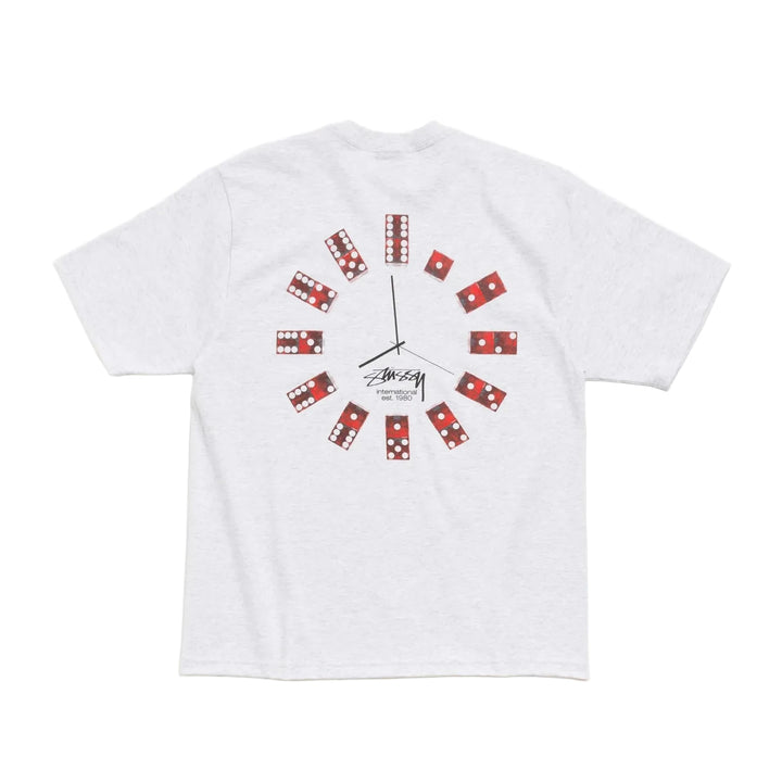 Stussy Dice Clock Tee - Ash