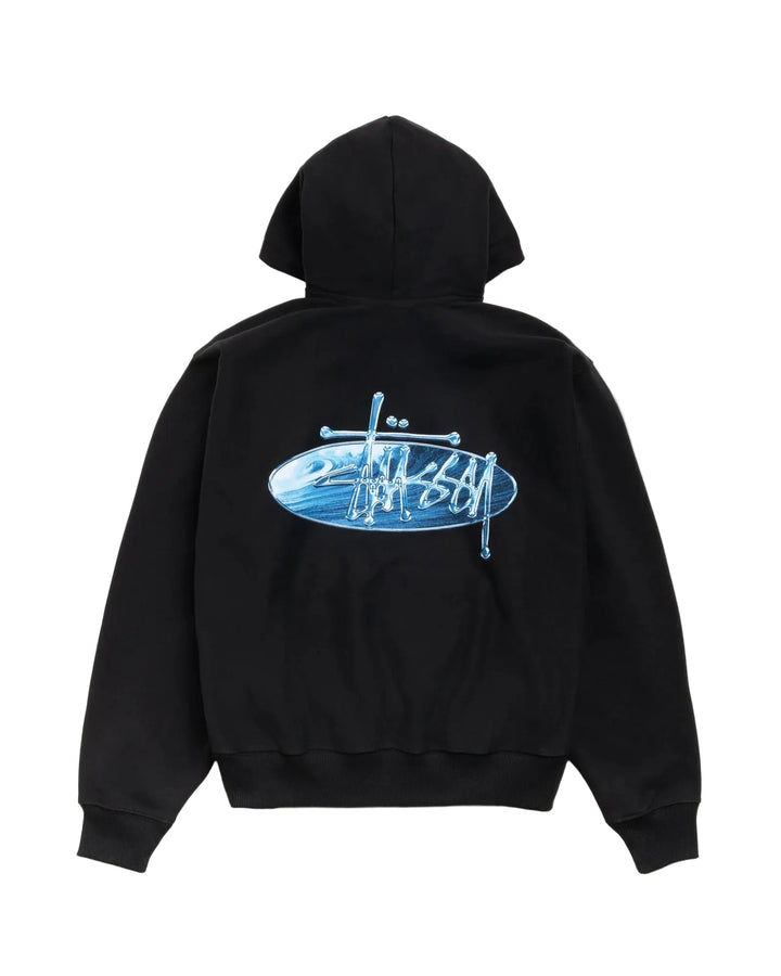 Stussy Wave Oval Hood - Black