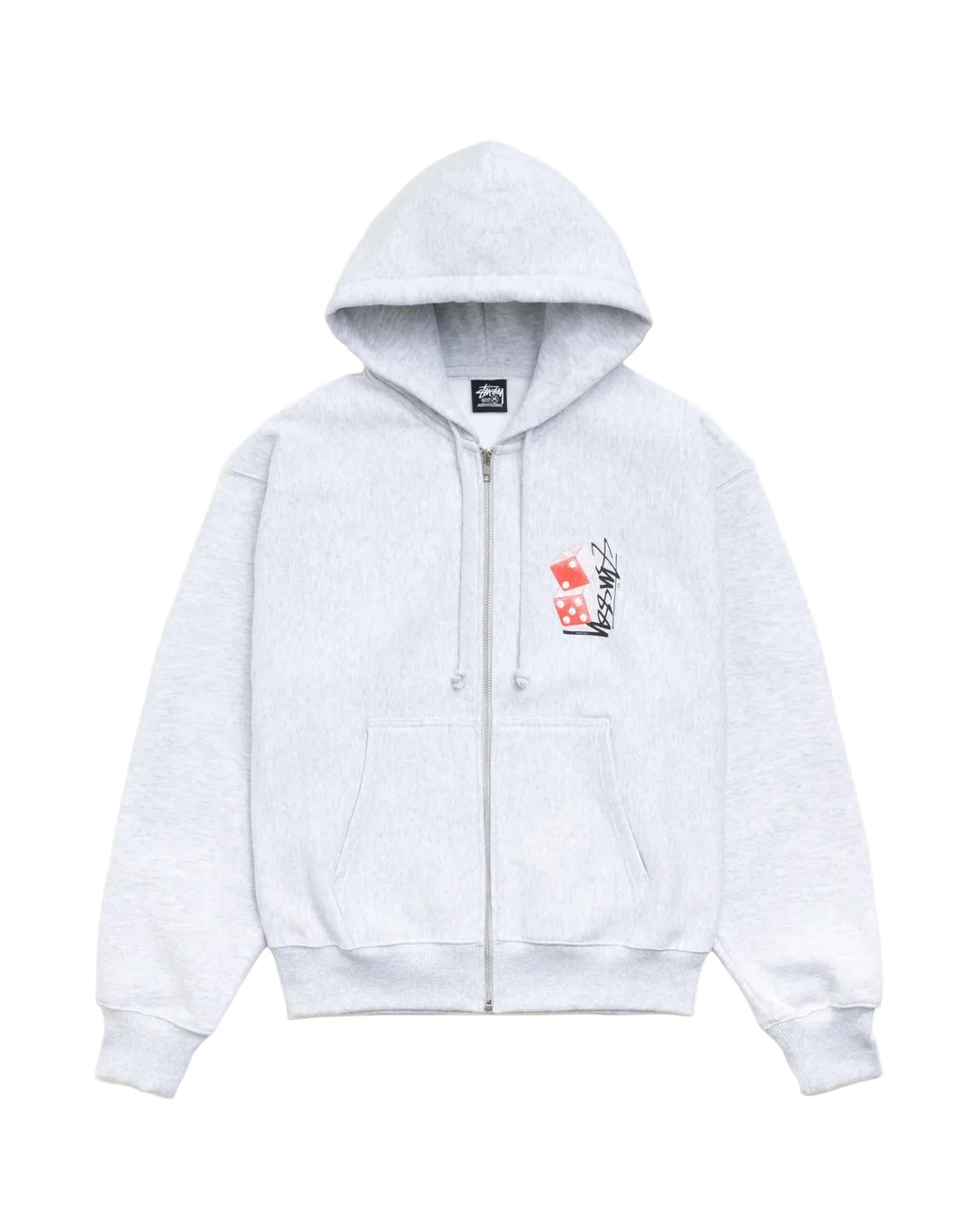 Stussy Dot Surf Zip Hood - Ash Heather