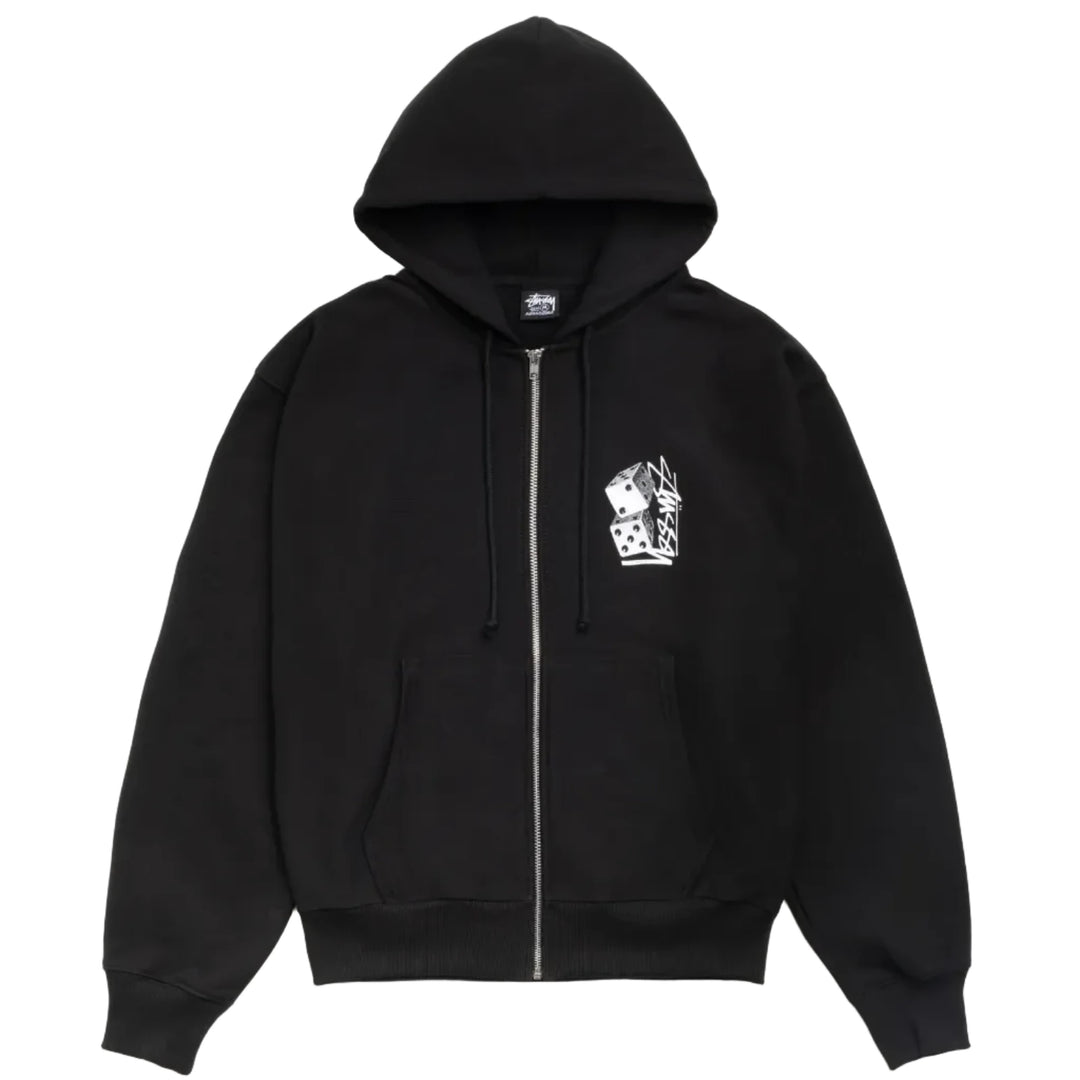 Stussy Tall Dice Zip Hood - Black