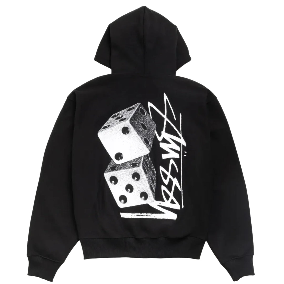 Stussy Tall Dice Zip Hood - Black