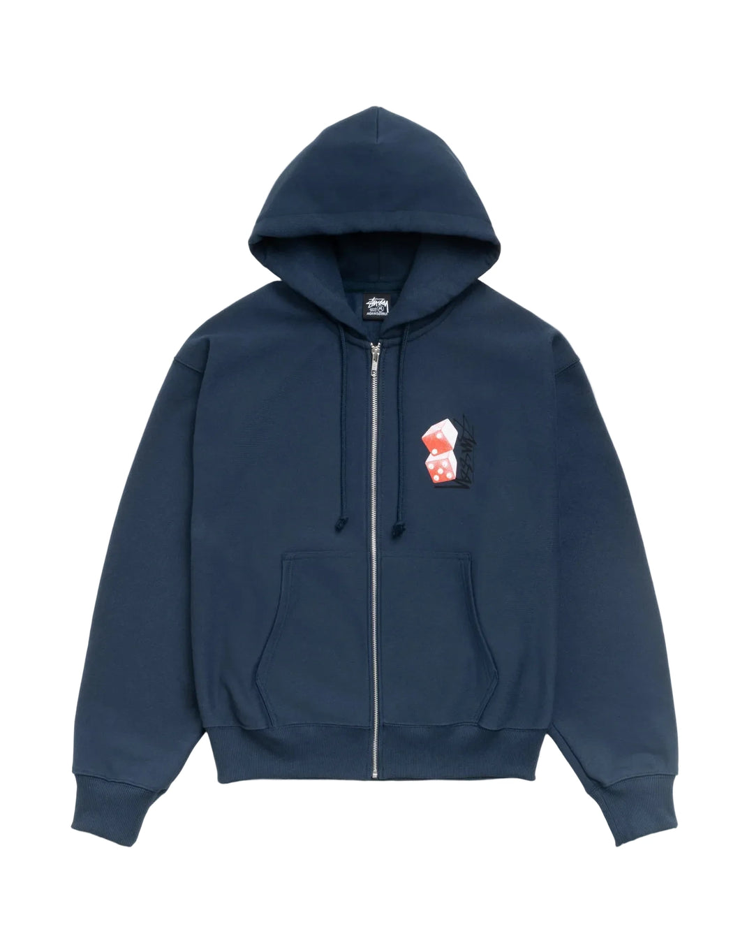 Stussy Tall Dice Zip Hood - Navy