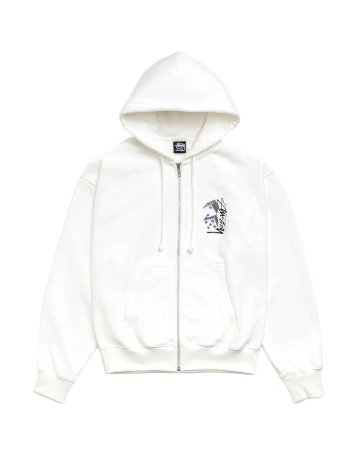 Stussy Tall Dice Zip Hood - Off White