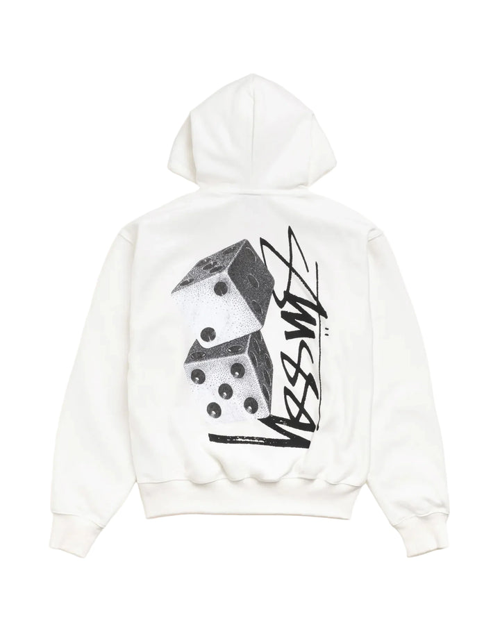 Stussy Tall Dice Zip Hood - Off White