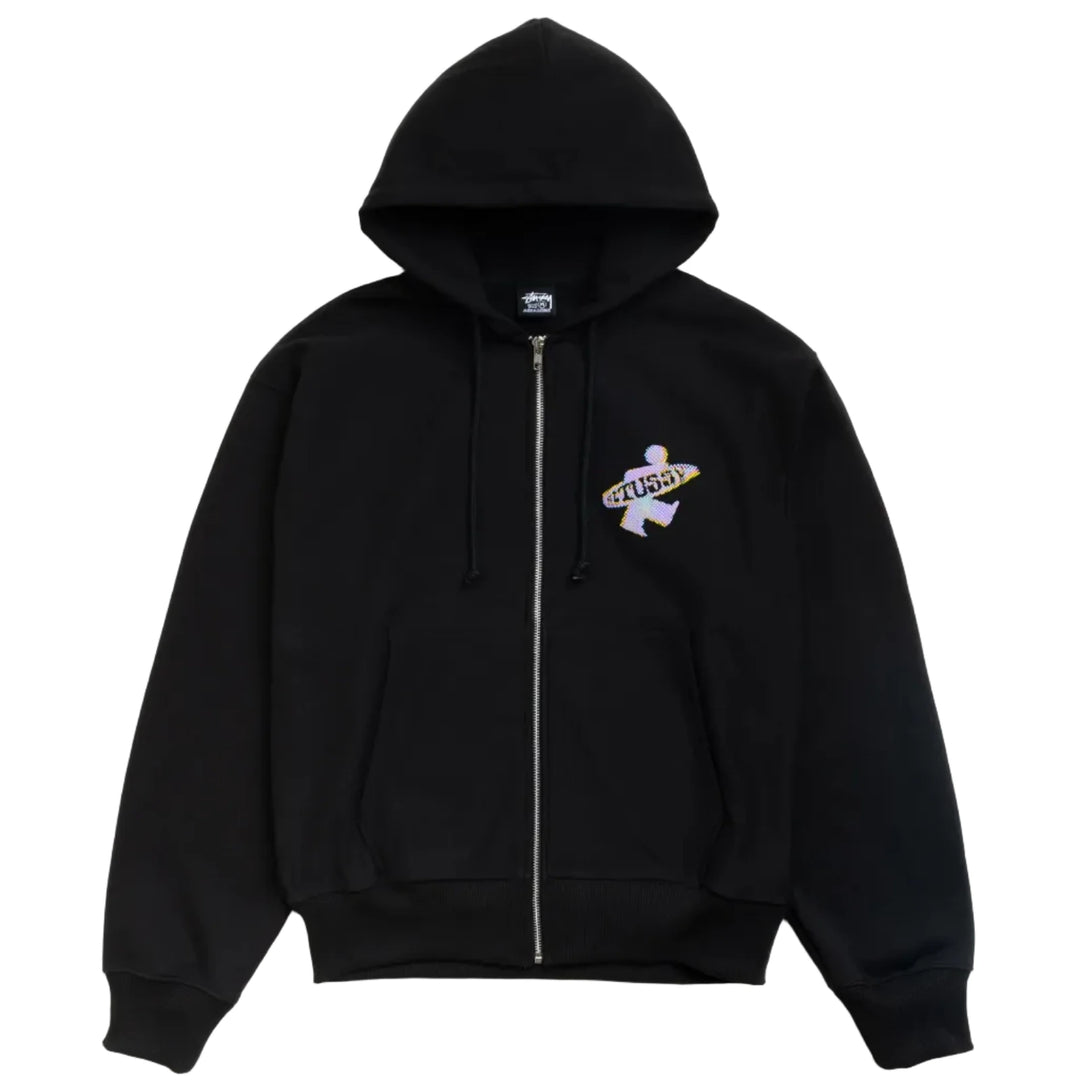 Stussy Dot Surf Zip Hood - Black