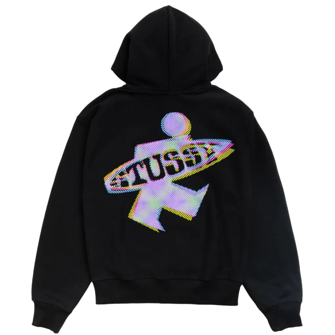 Stussy Dot Surf Zip Hood - Black