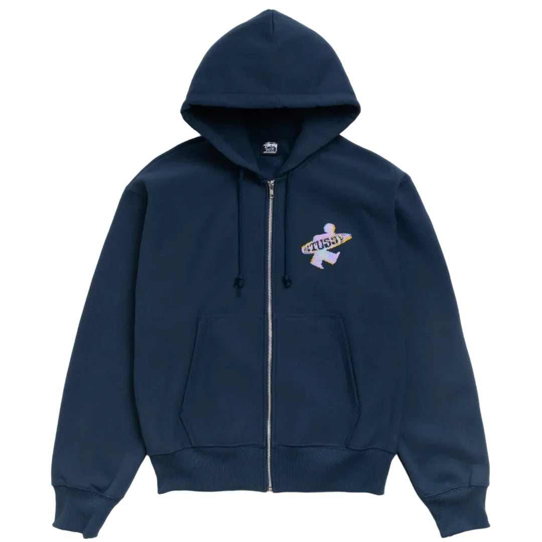 Stussy Dot Surf Zip Hood - Navy