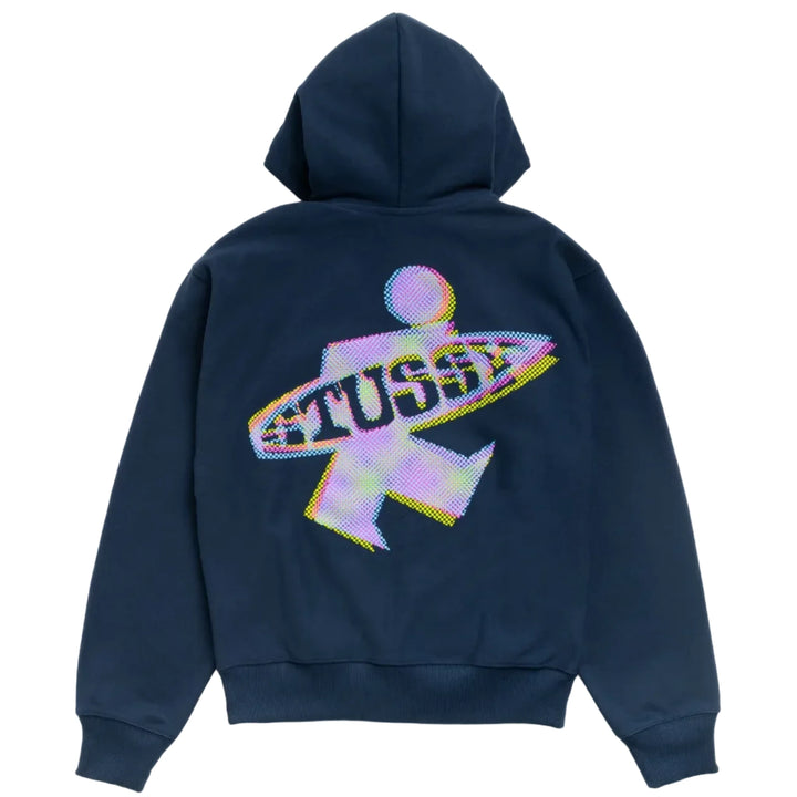 Stussy Dot Surf Zip Hood - Navy
