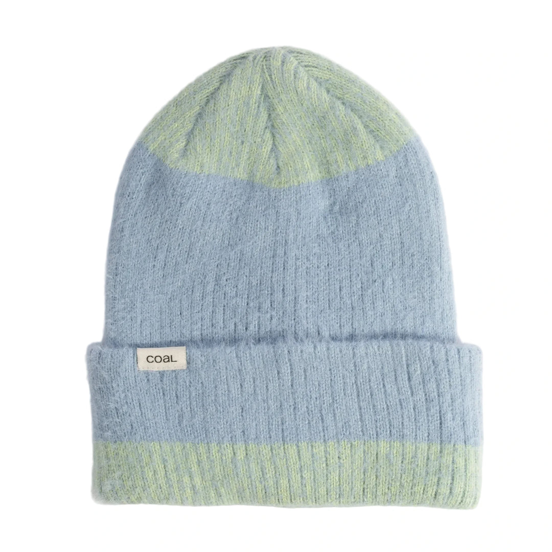 Coal Pearl Beanie - Periwinkle / Honeydew