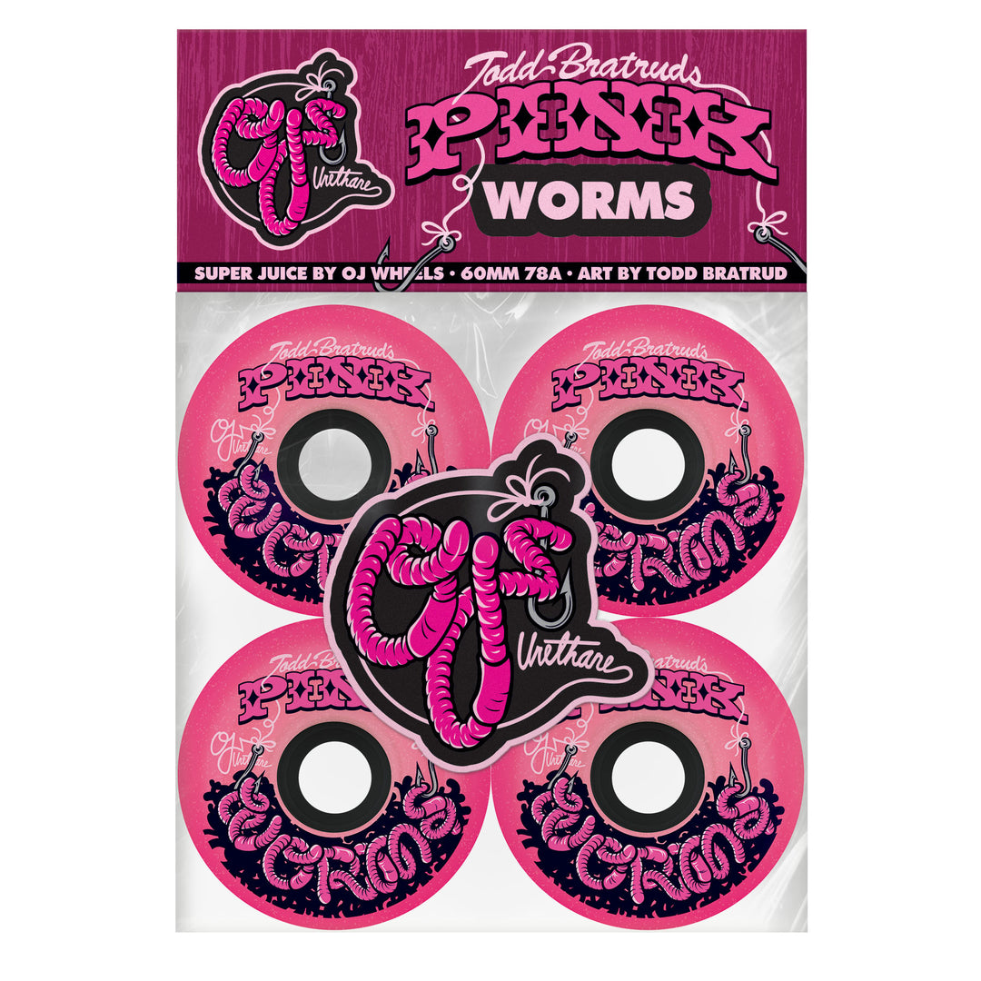 OJ Pink Worms Super Juice 78a - 60mm