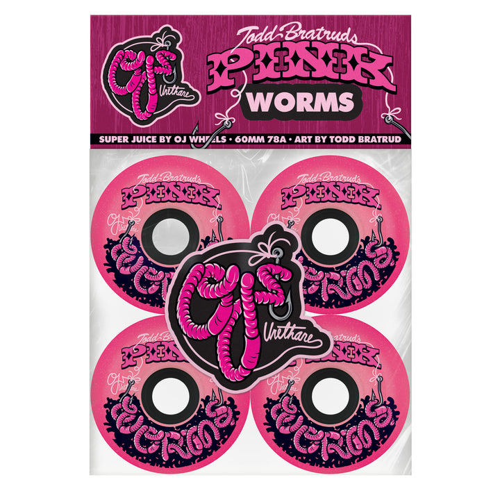 OJ Pink Worms Super Juice 78a - 60mm
