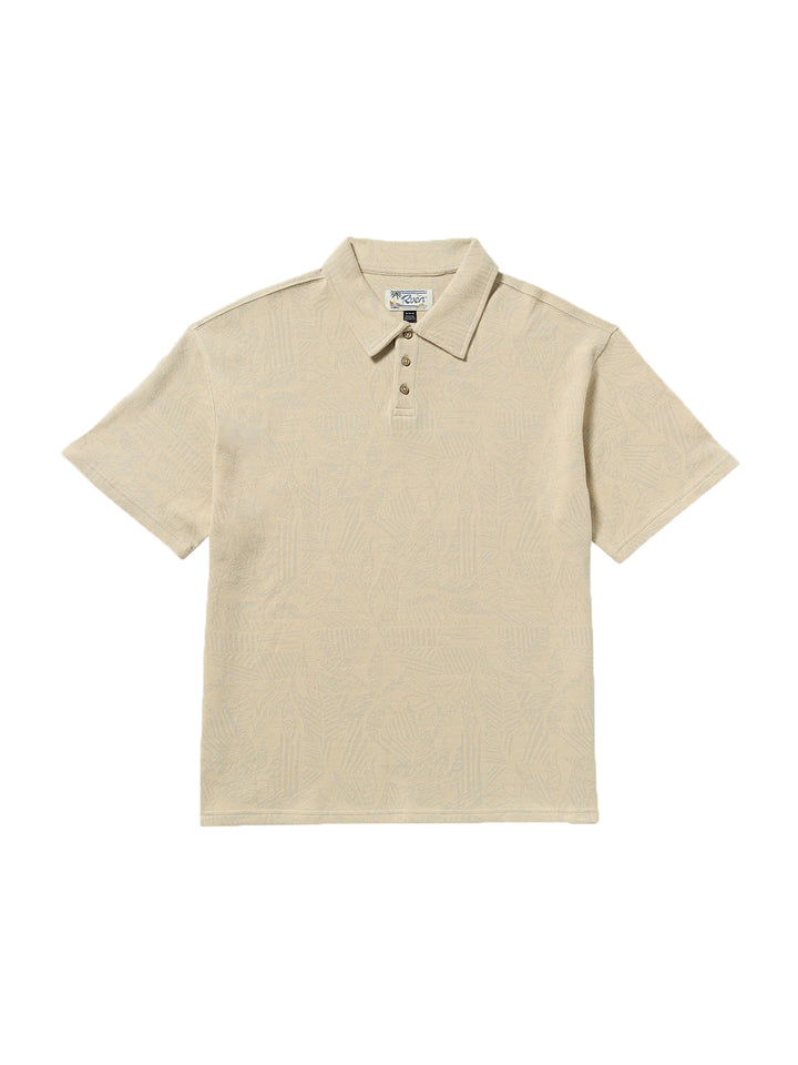 RVCA Leaf Lines Short Sleeve Polo - Ceramic