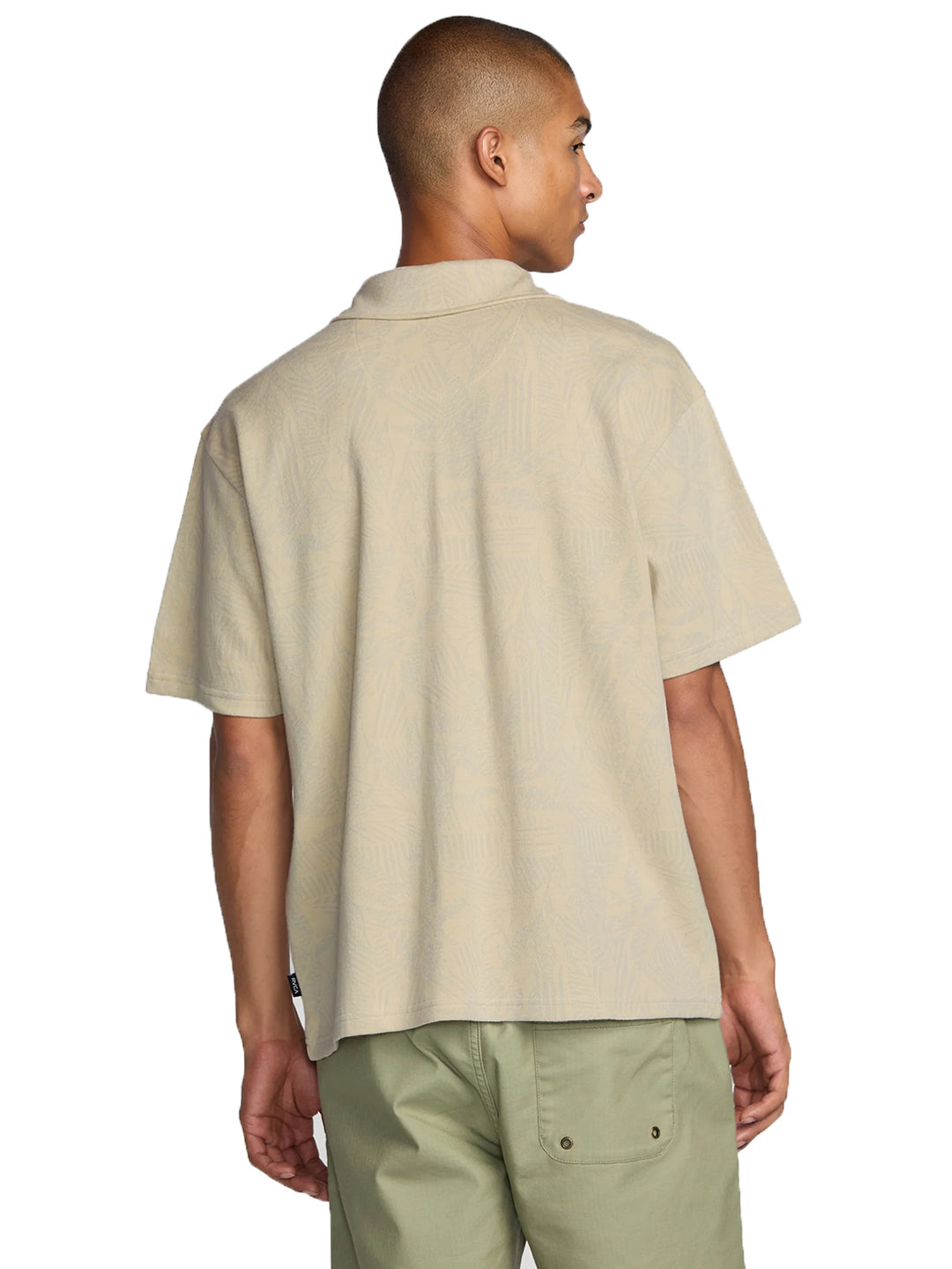 RVCA Leaf Lines Short Sleeve Polo - Ceramic