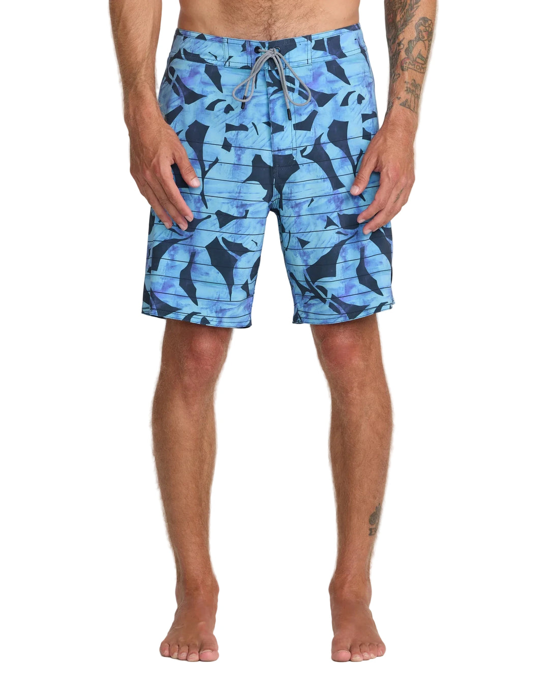 RVCA Steady Stripe Trunk - Vintage Blue