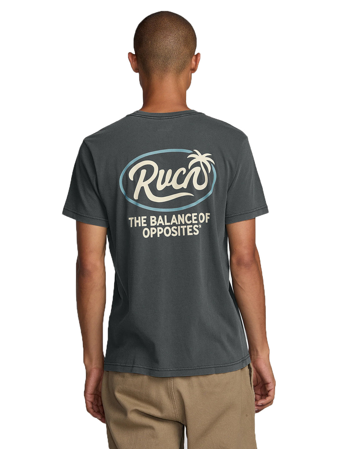 RVCA Frond Script Short Sleeve Tee - Pirate Black