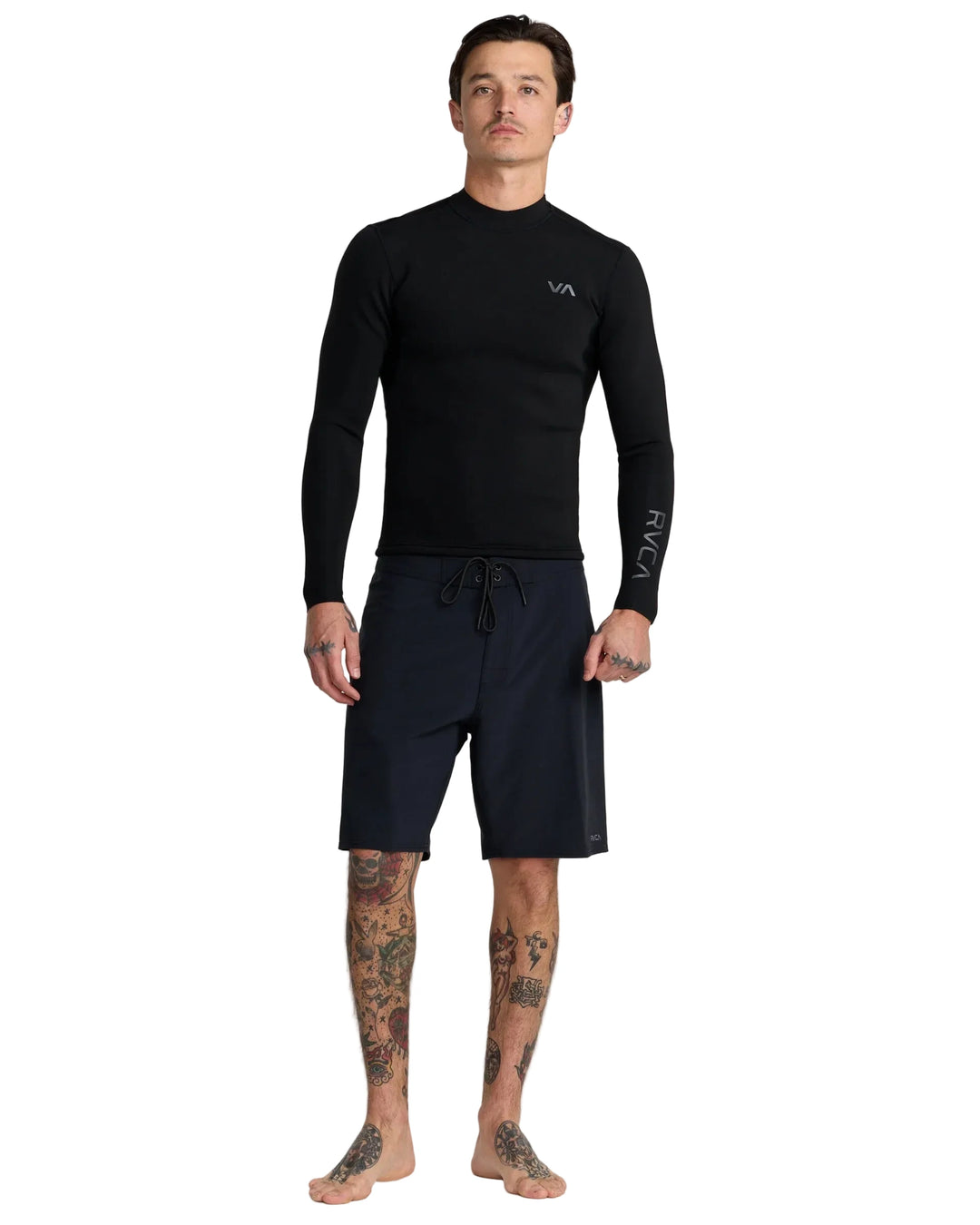 RVCA 1MM Long Sleeve Rashguard - Black