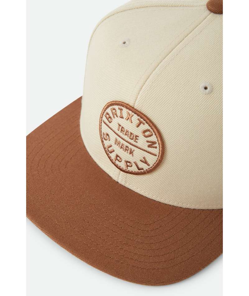 Brixton Oath III Snapback - Khaki / Caramel