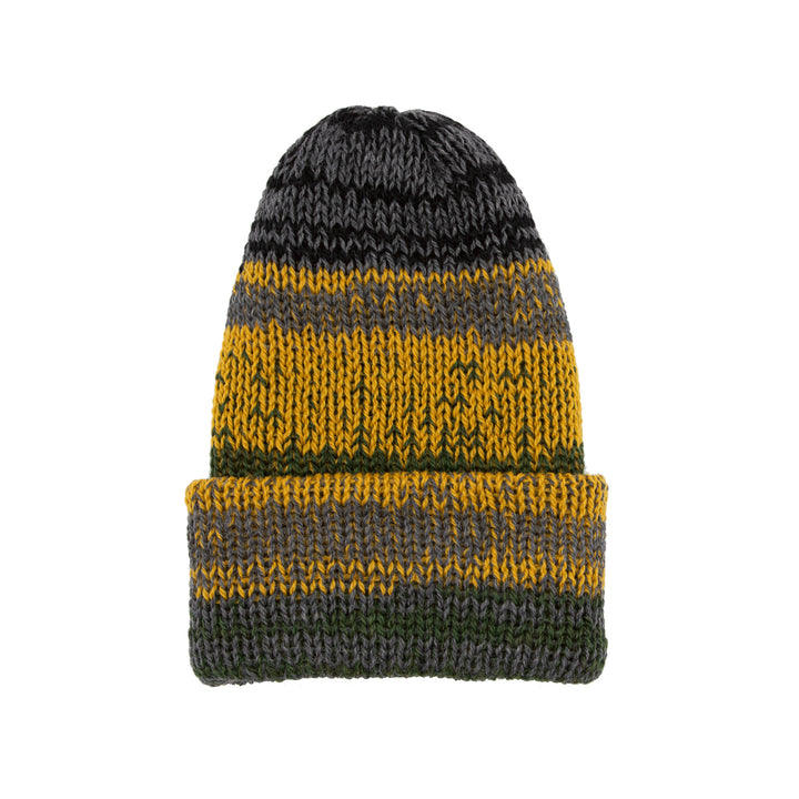Chimney Ltd OG Fold Beanie - Mixtape Multi Grey / Blk / Yellow