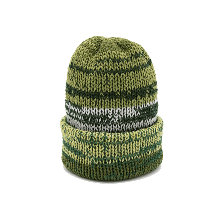 Chimney Ltd Short Stack Beanie - Mixtape Multi Avocado