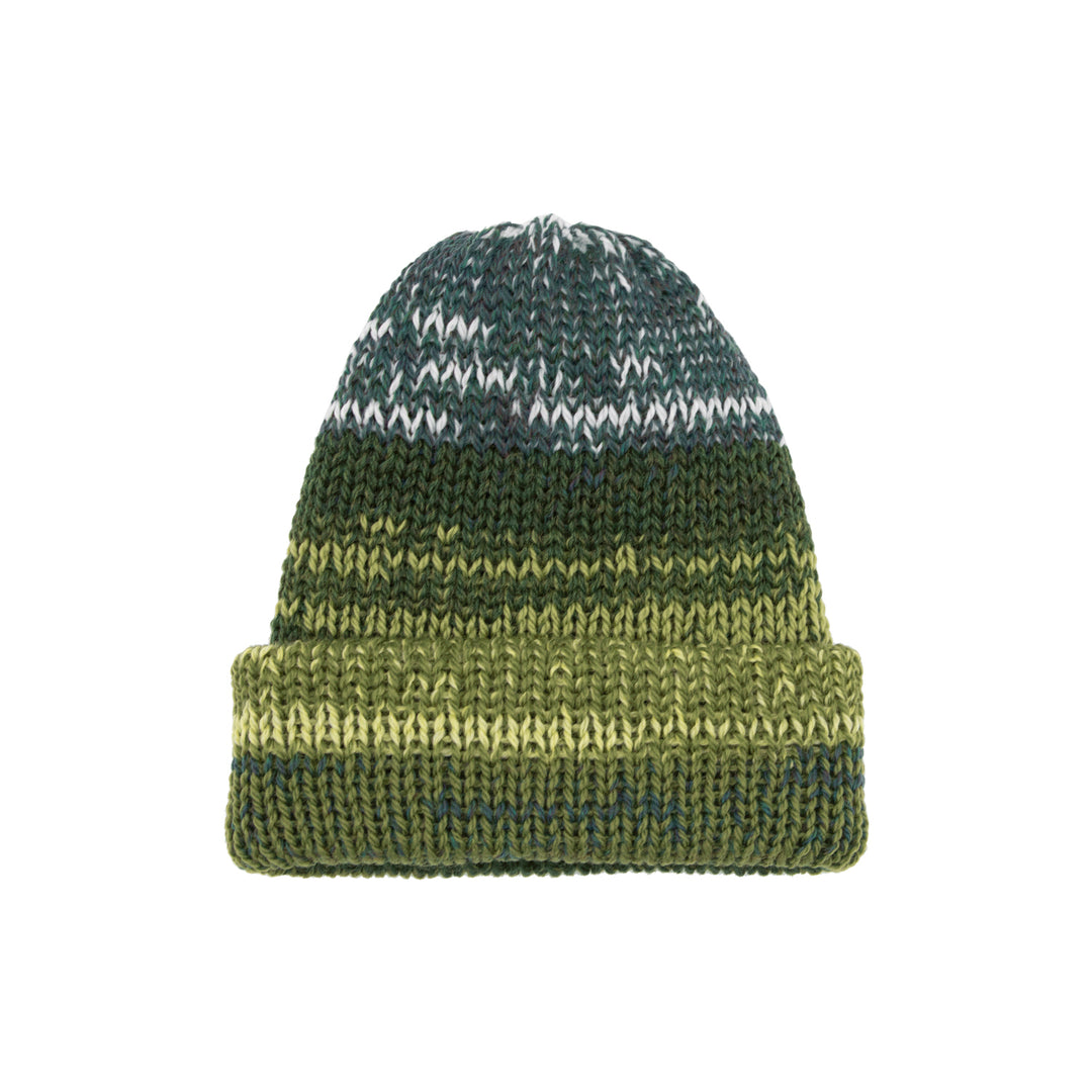 Chimney Ltd Short Stack Beanie - Mixtape Multi Blue / Green