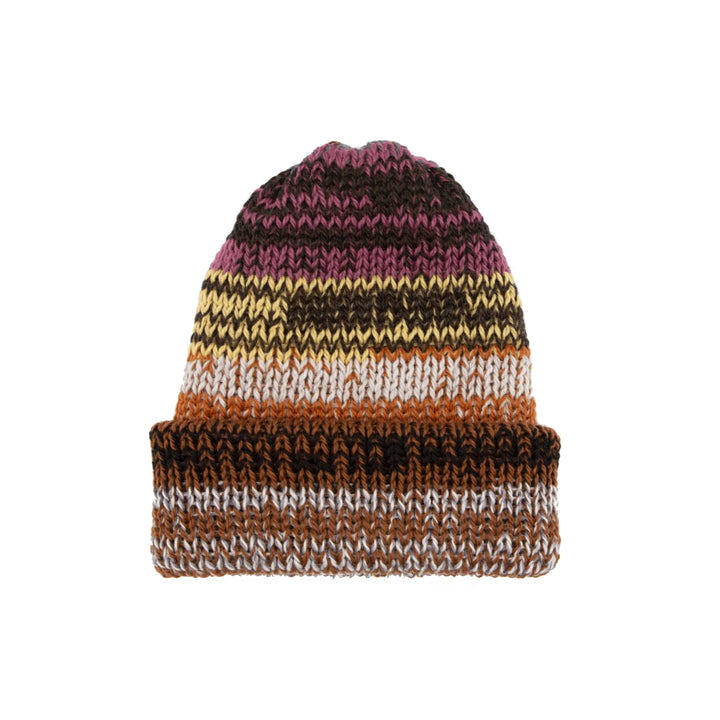Chimney Ltd Short Stack Beanie - Mixtape Multi Raspberry Cocoa
