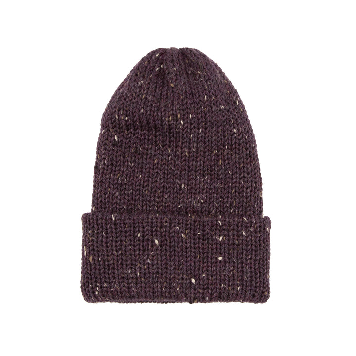 Chimney Ltd OG Fold Tweed Beanie - Vineyard Heather