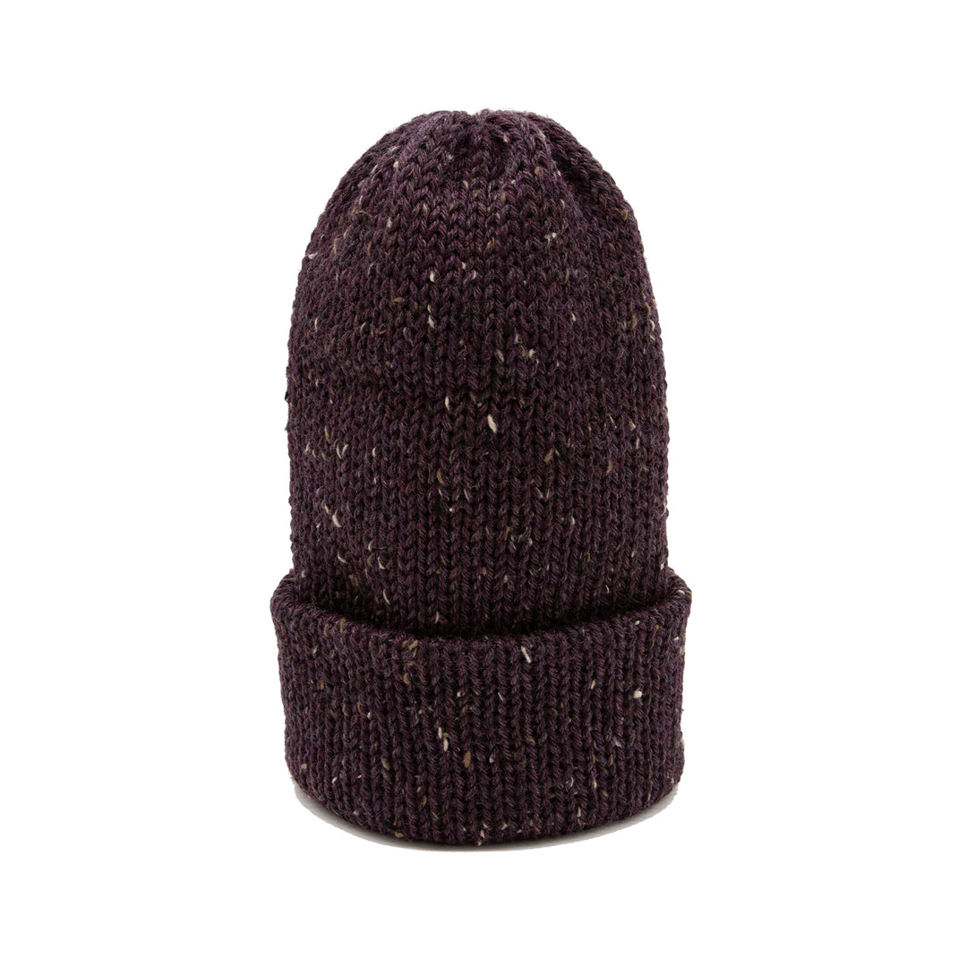 Chimney Ltd OG Fold Tweed Beanie - Vineyard Heather