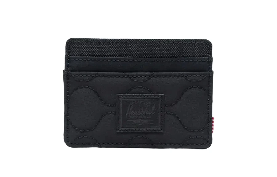 Herschel Charlie Quilted Capsule Cardholder - Black Tonal