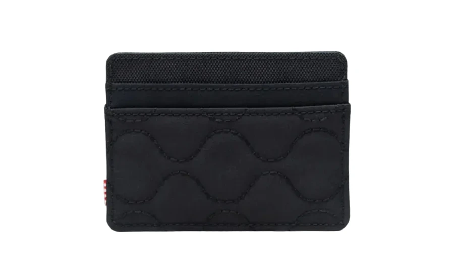 Herschel Charlie Quilted Capsule Cardholder - Black Tonal