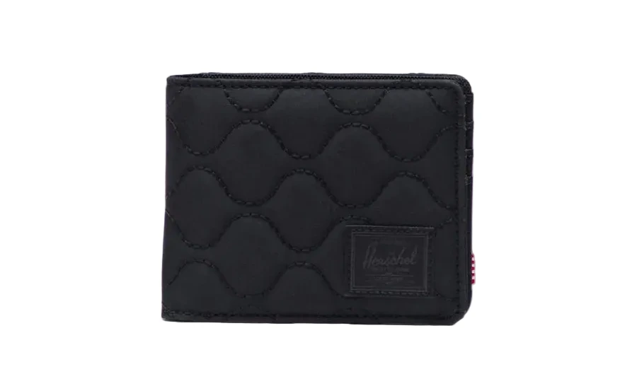 Herschel Roy Quilted Capsule Wallet - Black Tonal