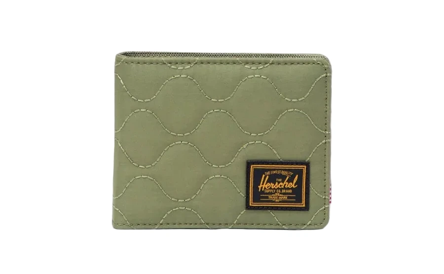 Herschel Roy Quilted Capsule Wallet - Loden Green