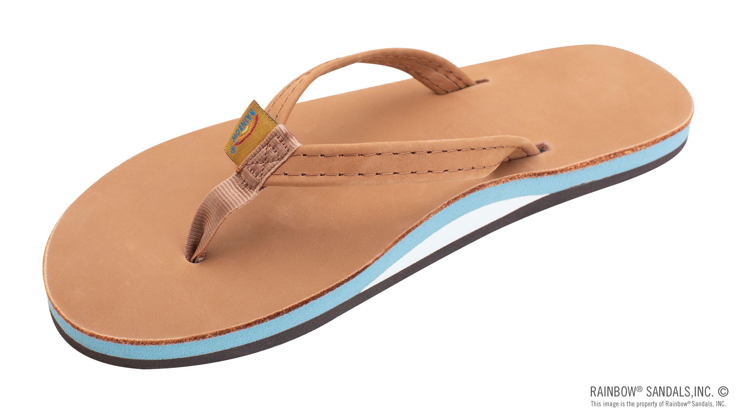 靴 RAINBOW SANDALS Premier Tan Blue TBLU Rainbow Women's Premier Leather - Tan / Blue – Civil