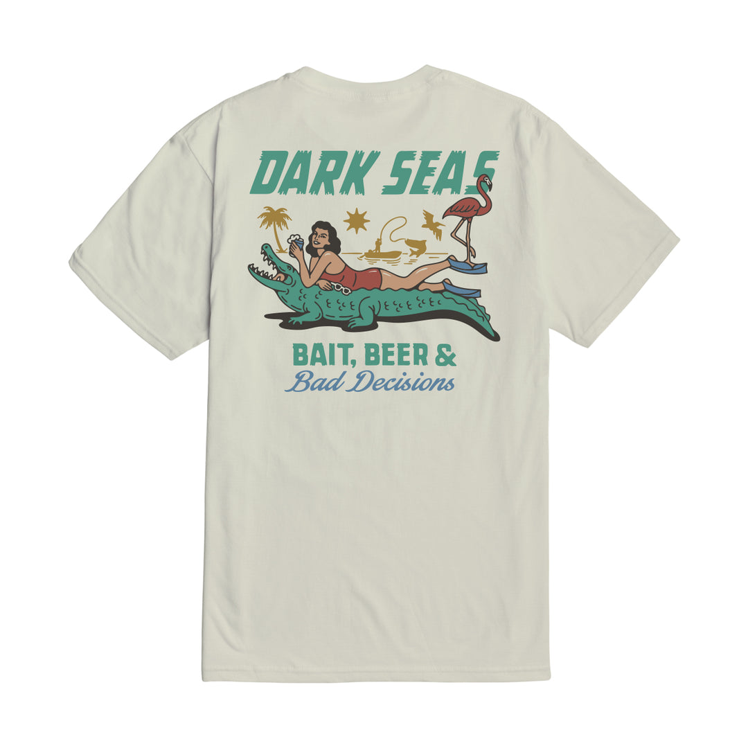 Dark Seas Bad Decisions Premium Tee - Cream