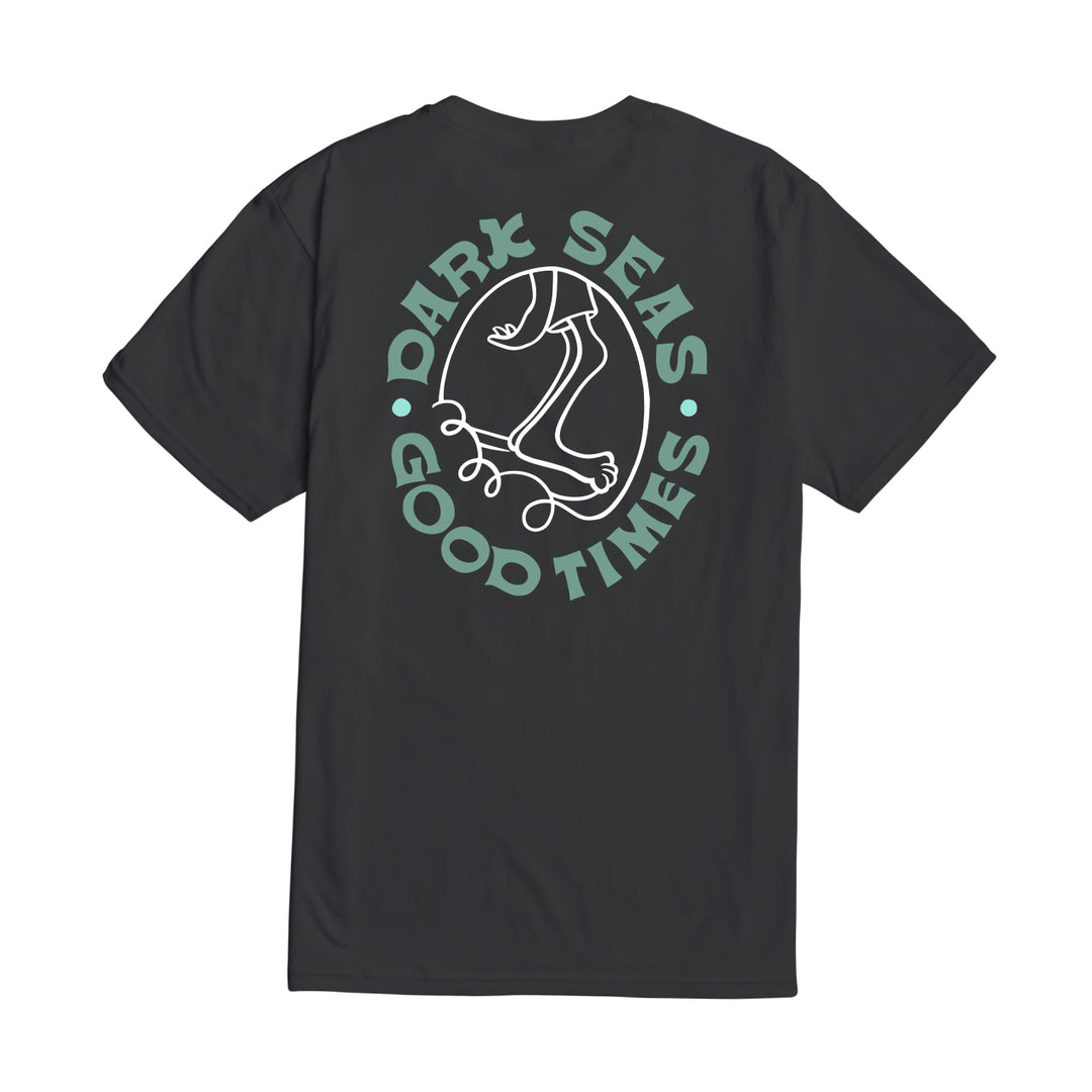Dark Seas Nose Rider Tee - Charcoal